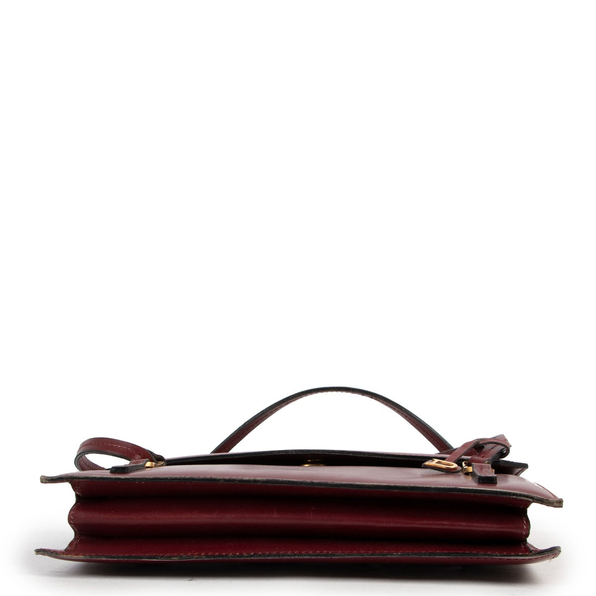 Available now at Labellov Delvaux Burgundy Top Handle for a reasonable price and in preloved condition. Buy vintage and secondhand delvaux bags
