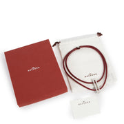 Delvaux Burgundy Necklace Rosso