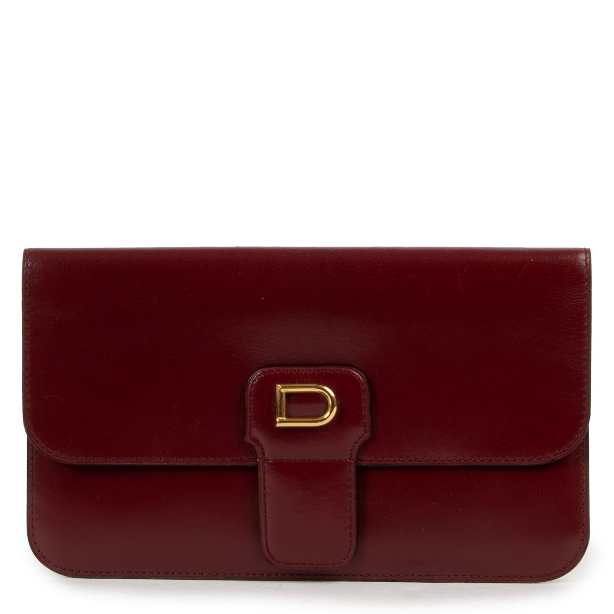 Delvaux Burgundy Wallet Bills