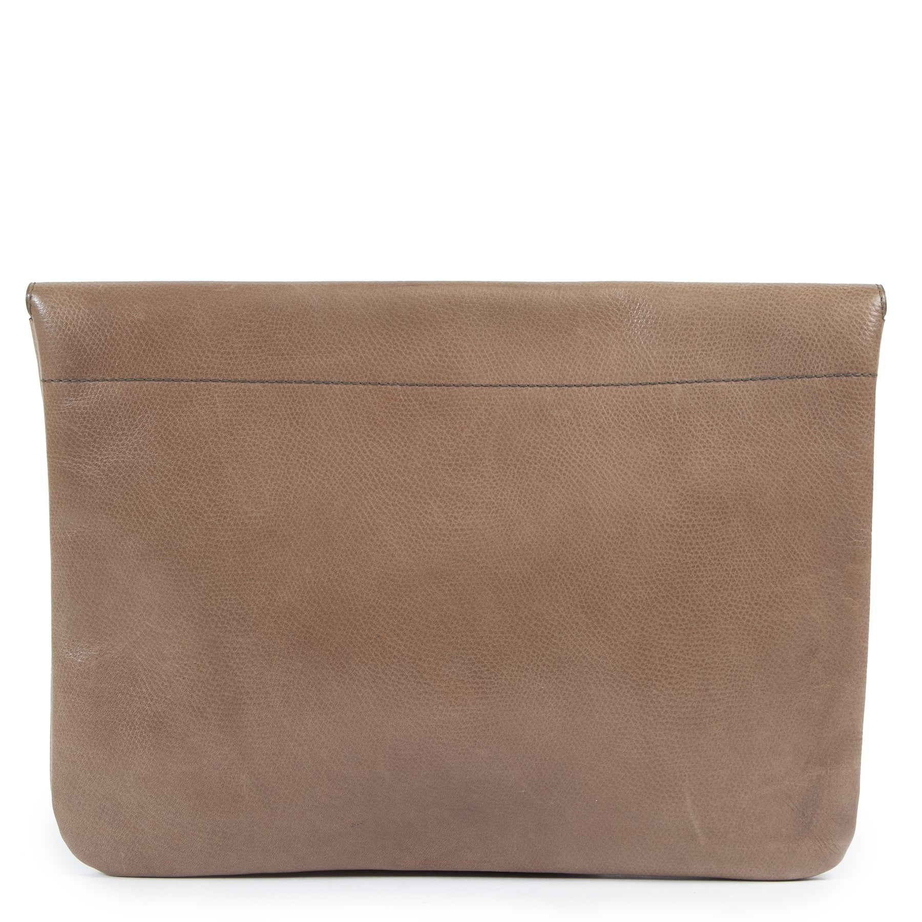Delvaux Taupe Clutch