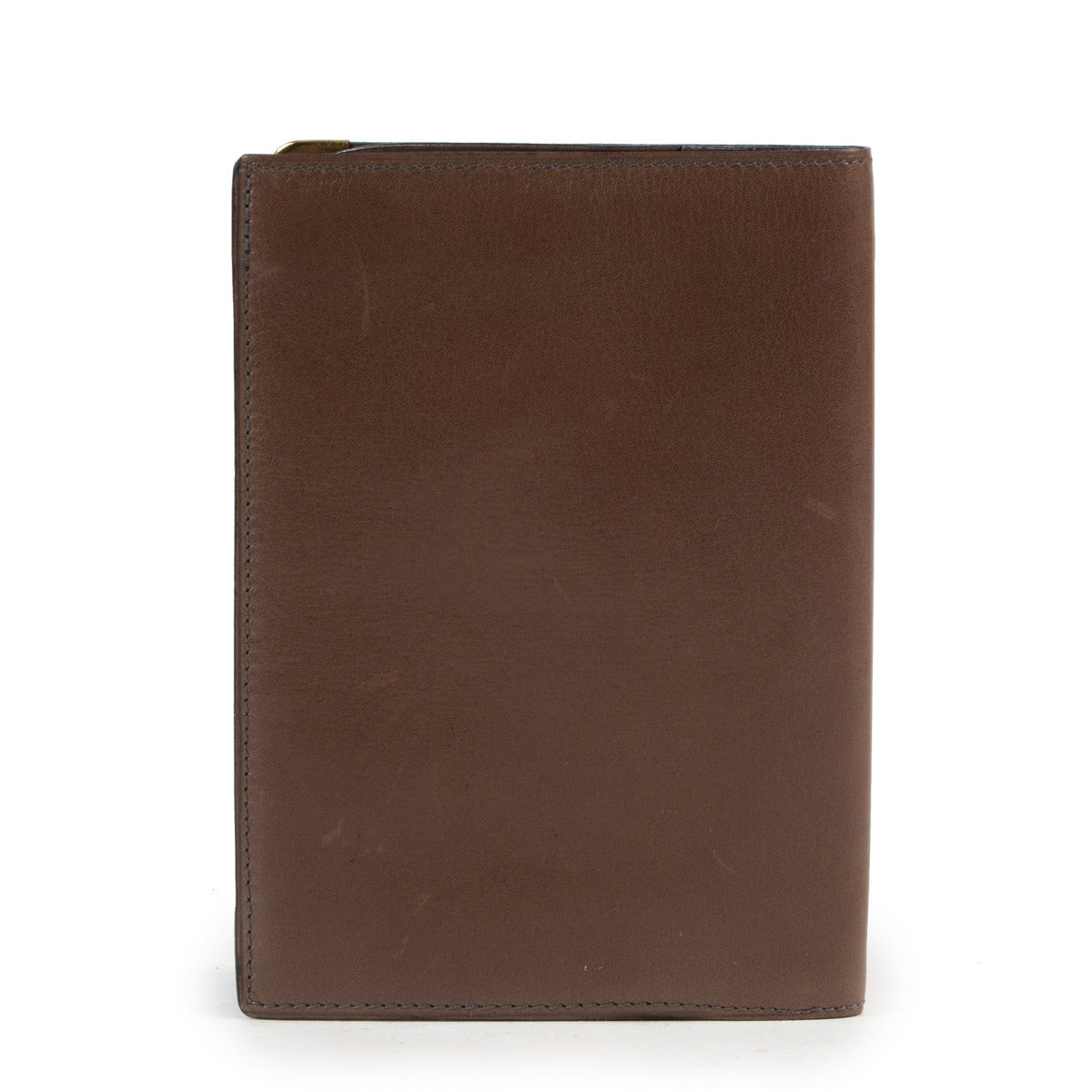 Delvaux Taupe Leather Wallet