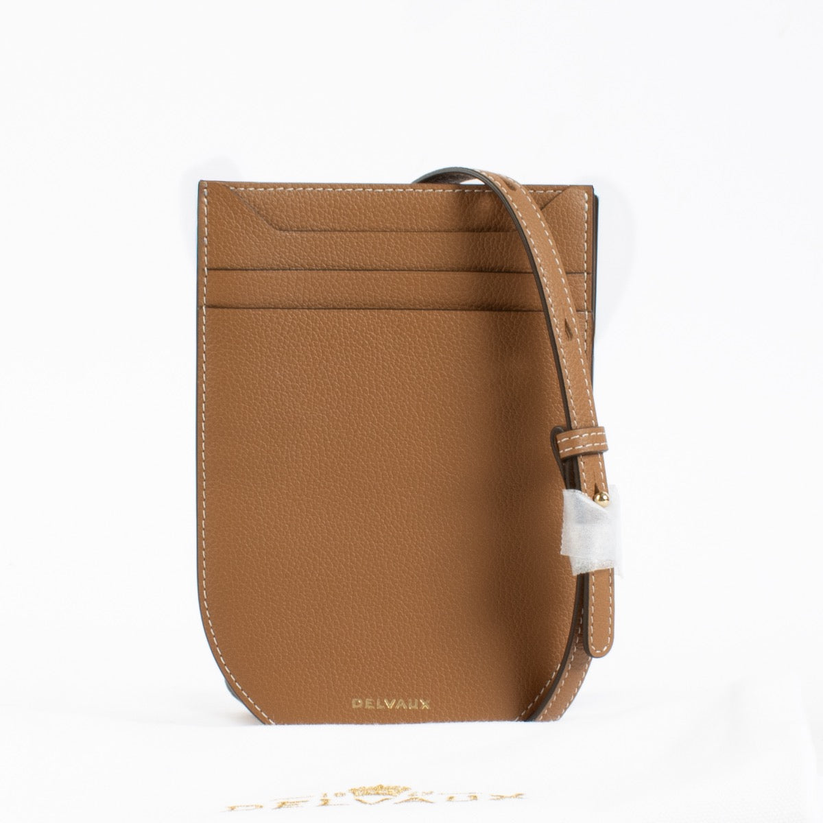 Authentic Second Hand Delvaux Vegetal Zele Calf Leather Pin Cross Over Bag on Labellov.com