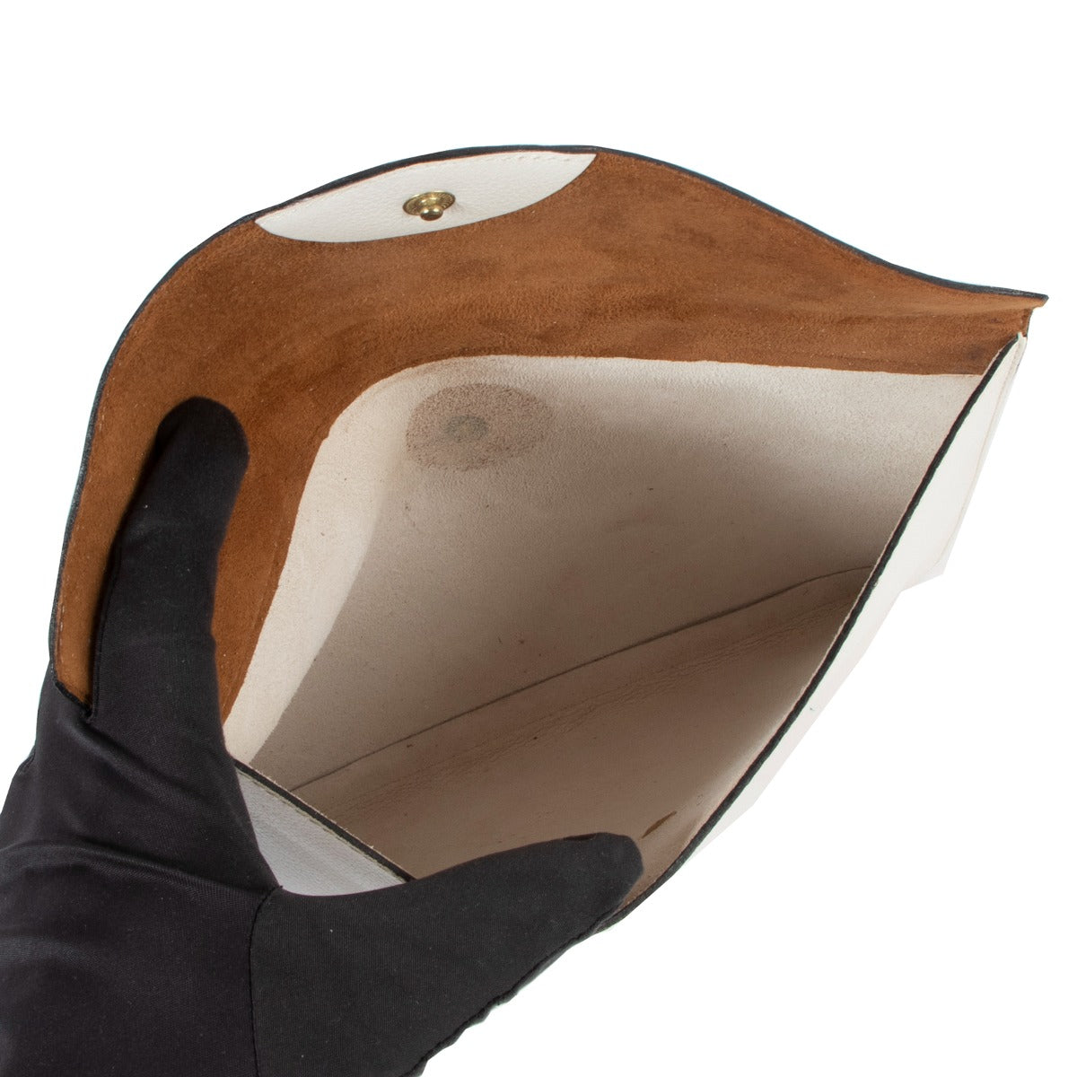 Delvaux White Leather Vintage Clutch
