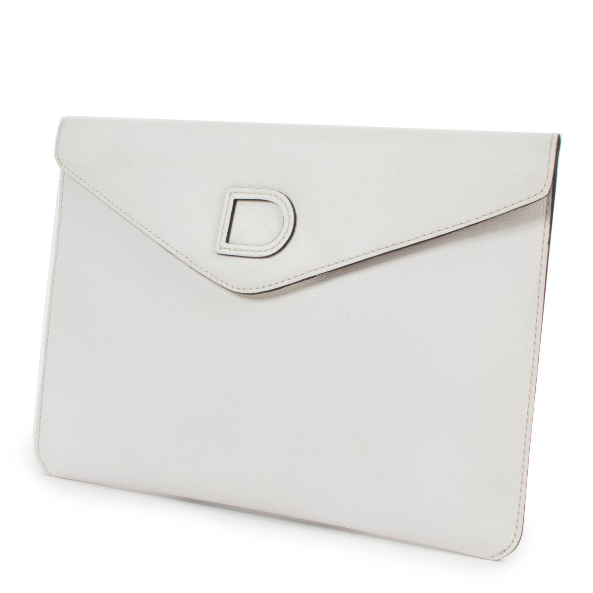 Delvaux White Leather Vintage Clutch