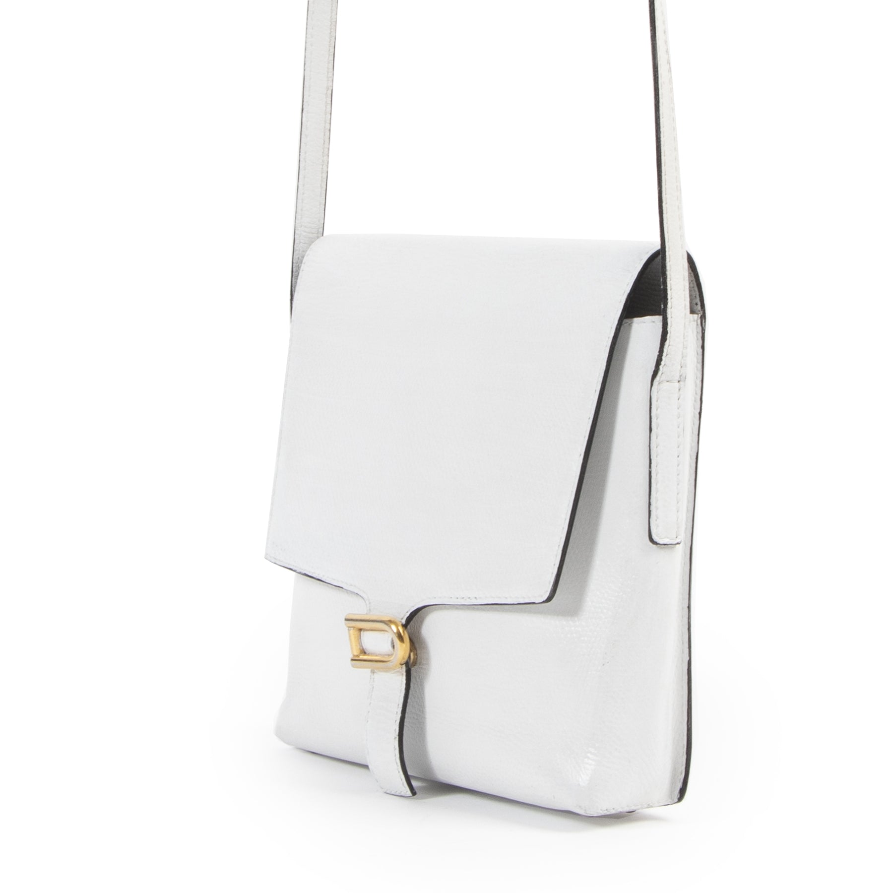 acheter en linge seconde main Delvaux White Crossbody Bag