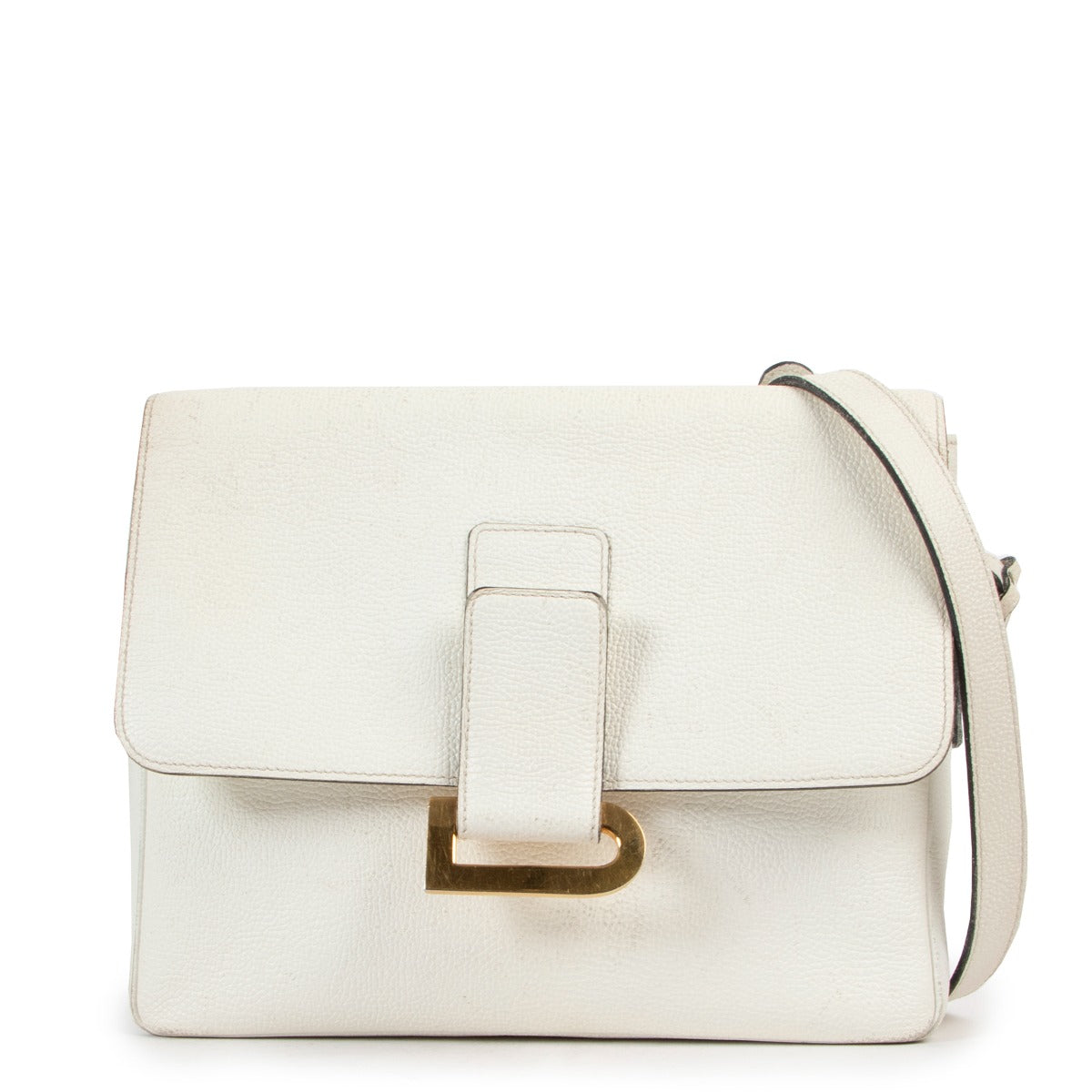 Delvaux White Poirier Crossbody Bag