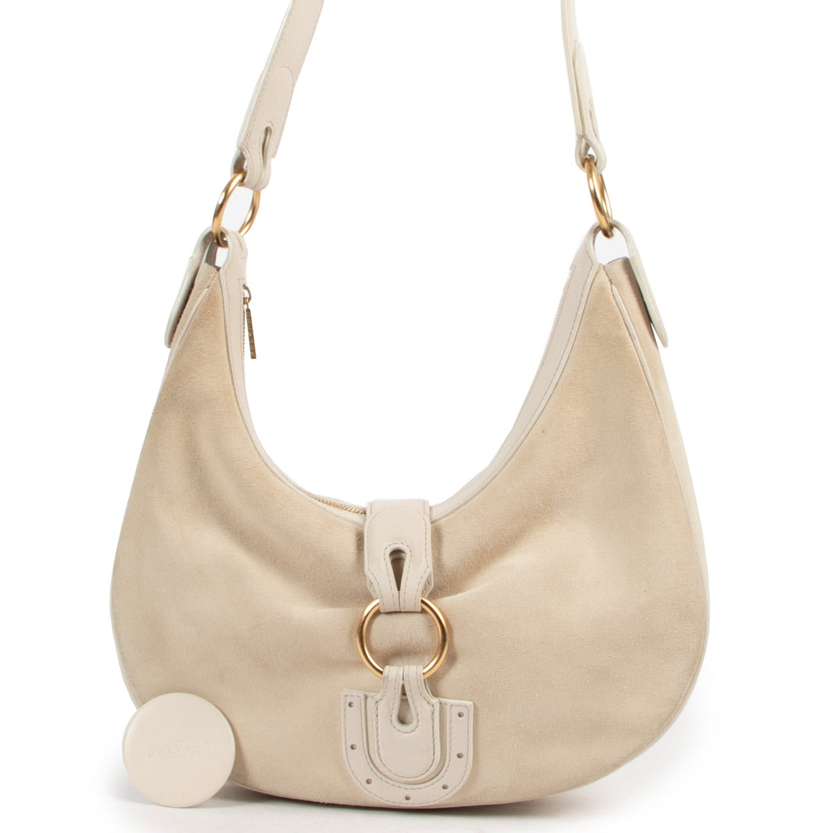Delvaux White Nubuck Camille Shoulder Bag available at Labellov for a reasonable price and in good condition. Buy this secondhand delvaux bag. Vintage Delvaux Camille bag