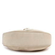 secondhand Delvaux White Nubuck Camille Shoulder Bag
