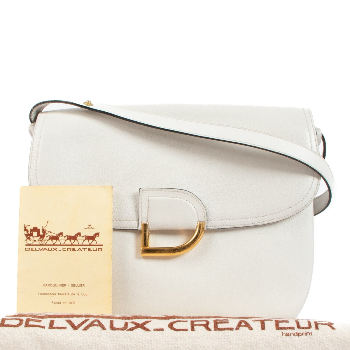 Delvaux White Diligent Crossbody Bag