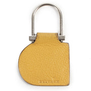 Authentieke Tweedehands Delvaux Yellow Leather Keychain juiste prijs veilig online shoppen luxe merken webshop winkelen Antwerpen België mode fashion