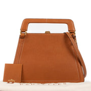 shop authentic second hand Delvaux Bloody Mary PM Cognac Top Handle Bag on Labellov.com