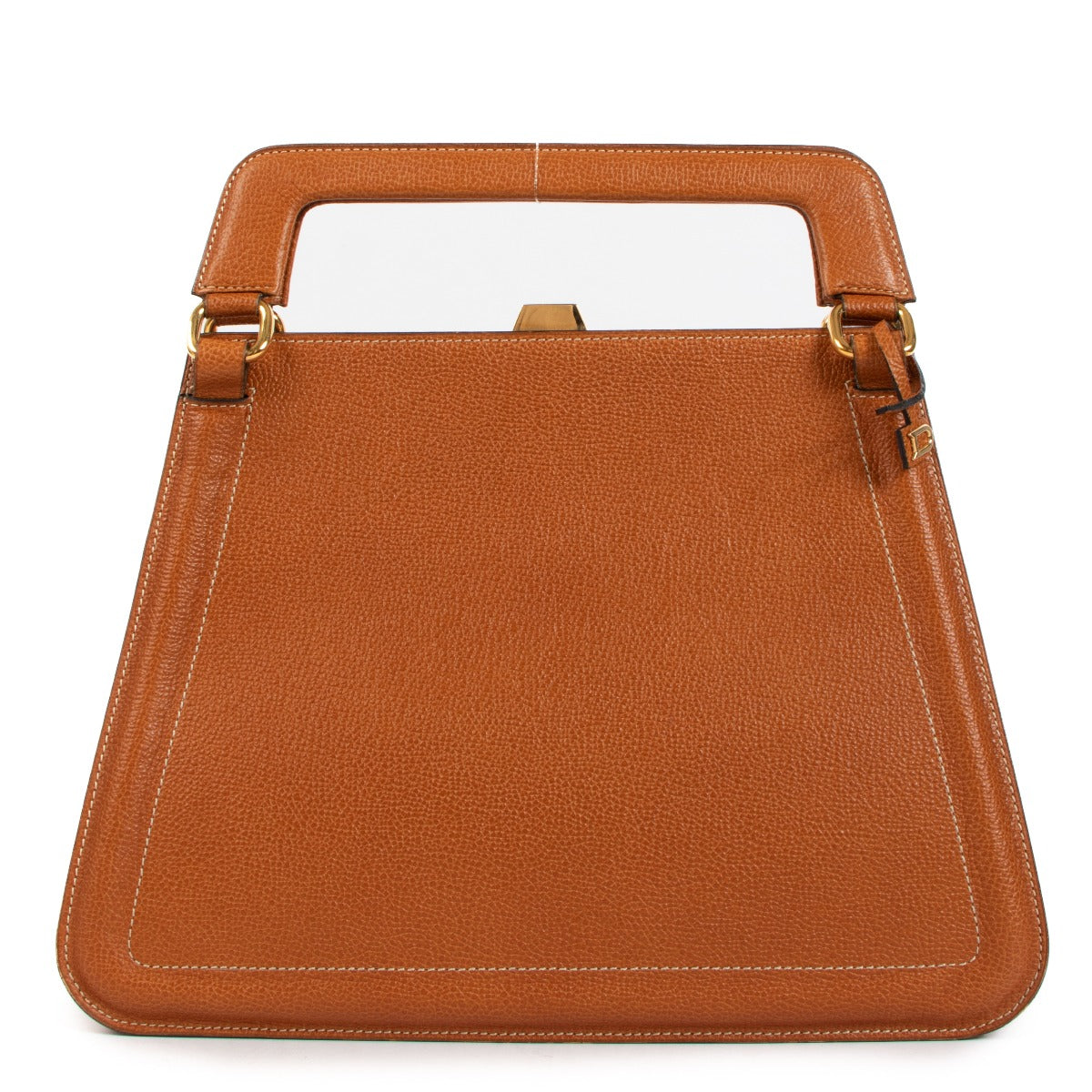 Delvaux Bloody Mary PM Cognac Top Handle Bag