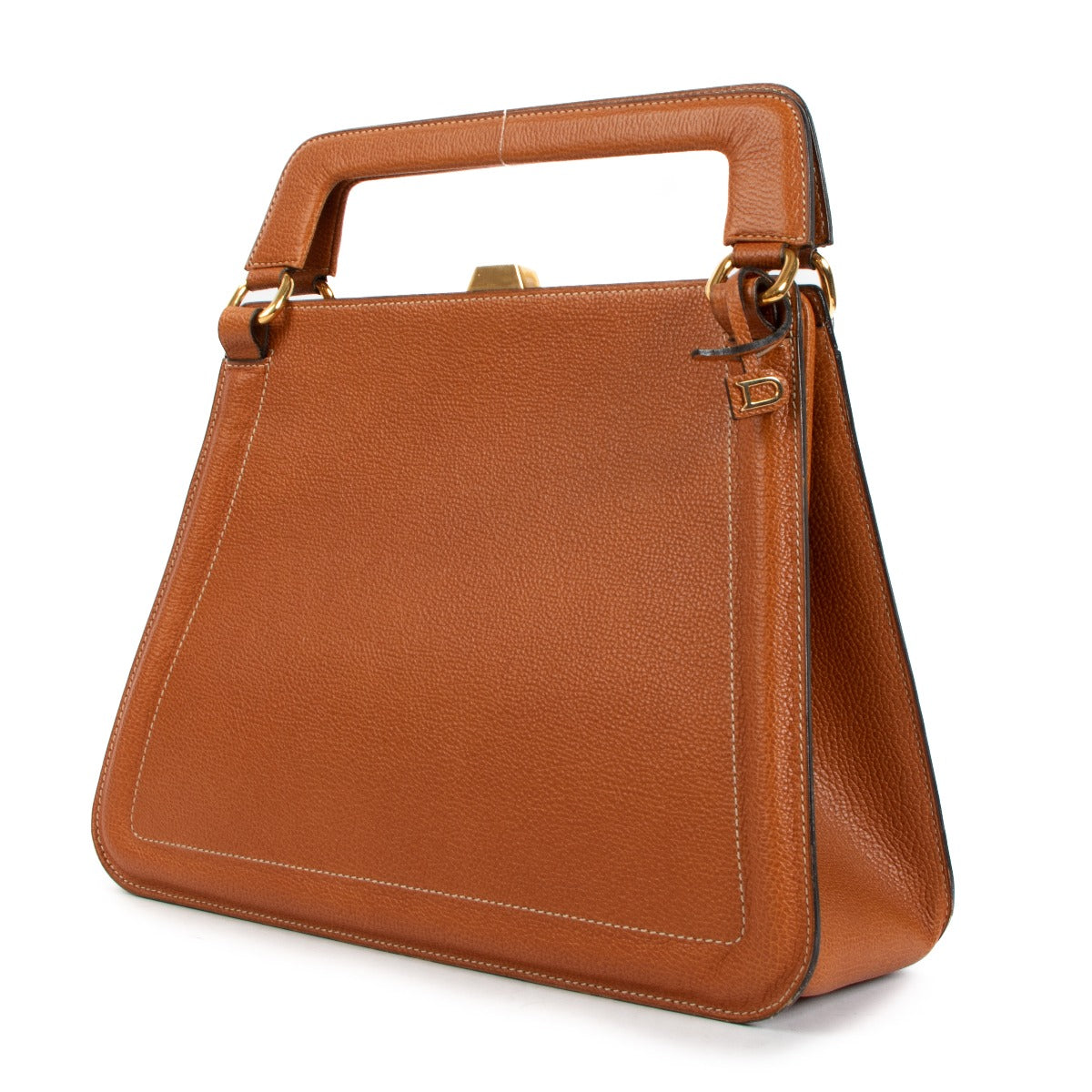 Delvaux Bloody Mary PM Cognac Top Handle Bag
