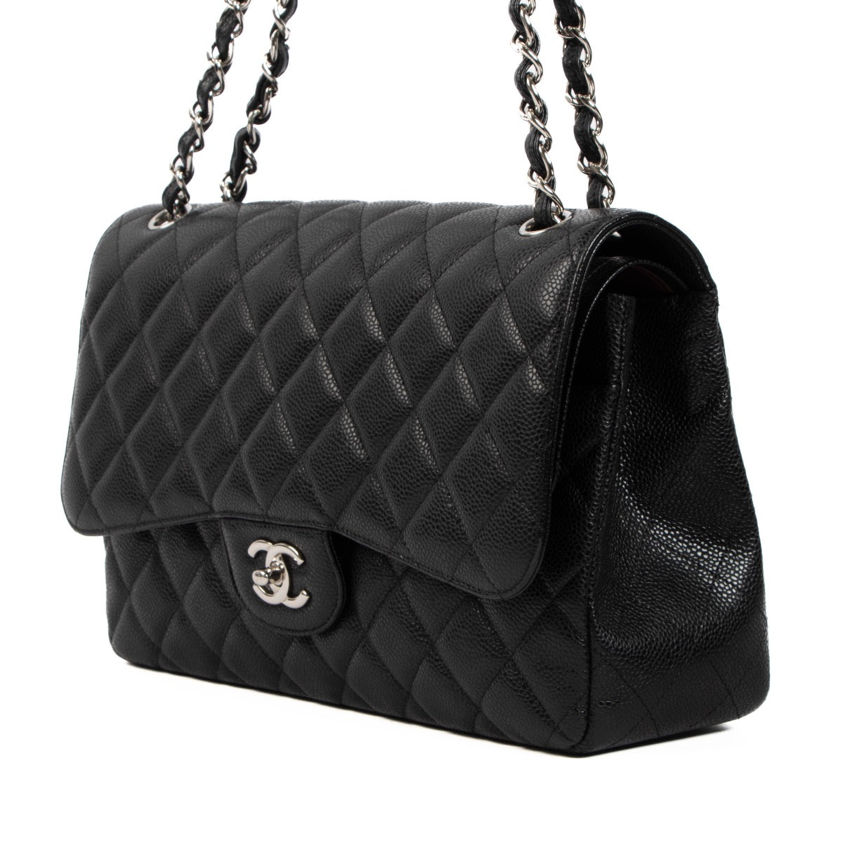 Shop 100% authentic second-hand Chanel Black Caviar Classic Flap Bag on Labellov.com