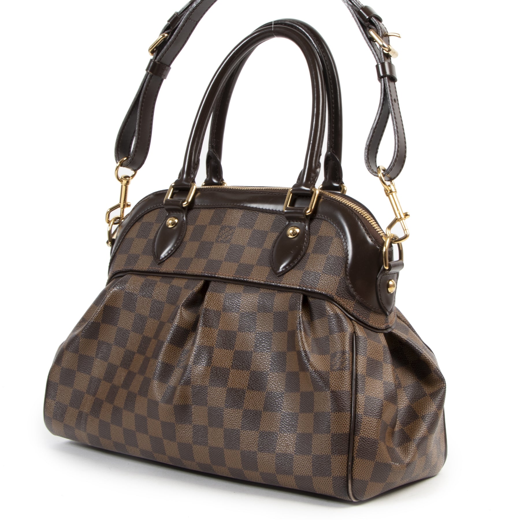 Are you looking for an authentic designer Louis Vuitton Damier Trevi Top Handle Bag?
