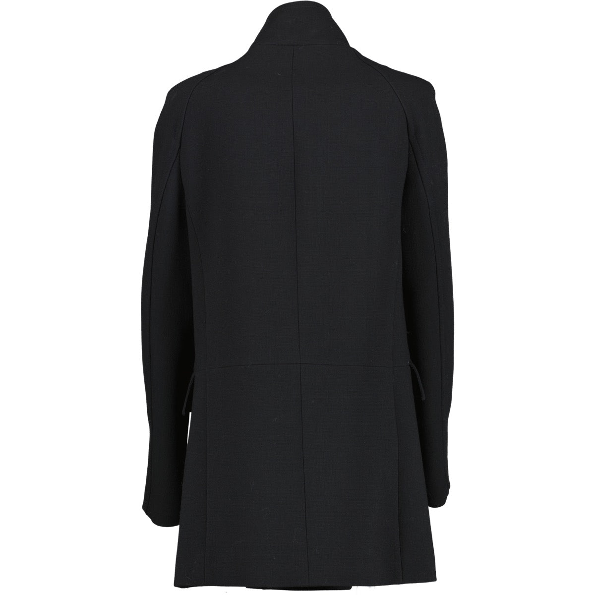 Shop authentic second hand luxury designer high-end fashion Balenciaga Black Double Breasted Zipper Wool Coat at Labellov.