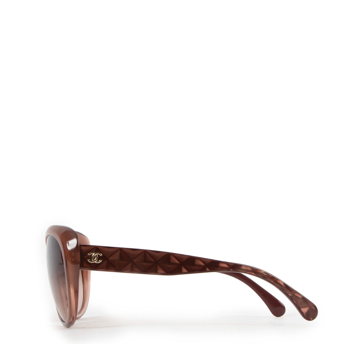 Chanel 5184 CC Diamond Quilting Mocha Brown Sunglasses
