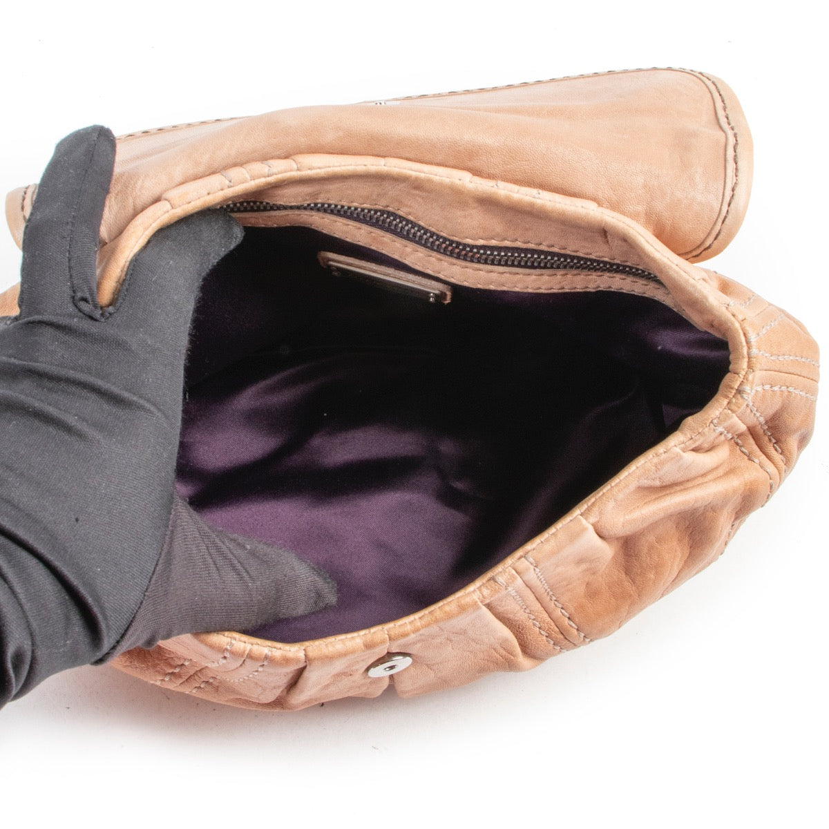 Shop safe online 100% authentic second hand Miu Miu Brown Leather Clutch in very good preloved condition at the right price at Labellov.com.