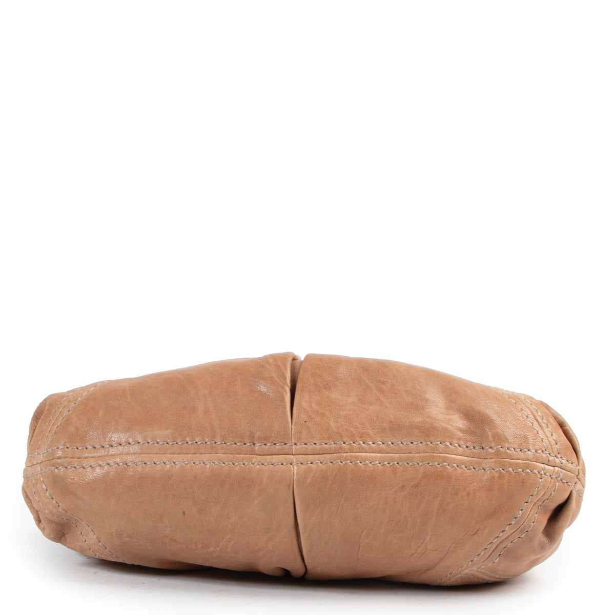 Shop safe online 100% authentic second hand Miu Miu Brown Leather Clutch in very good preloved condition at the right price at Labellov.com.