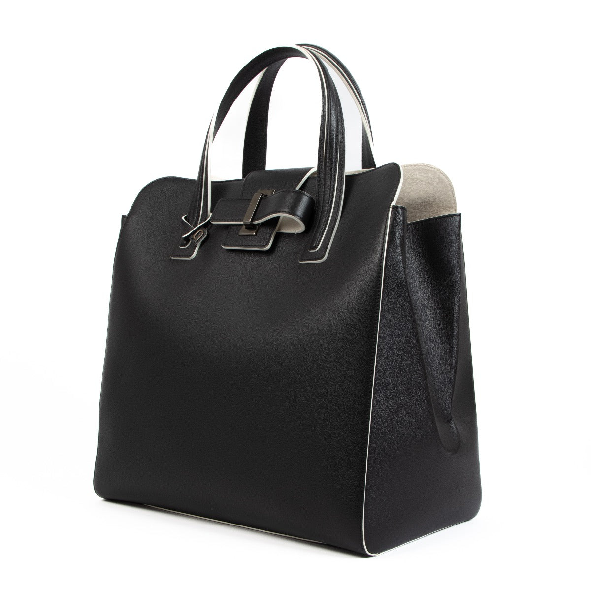 Shop safe online at Labellov in Antwerp this 100% authentic second hand Delvaux Rodeo Bicolor Simplissime Tote