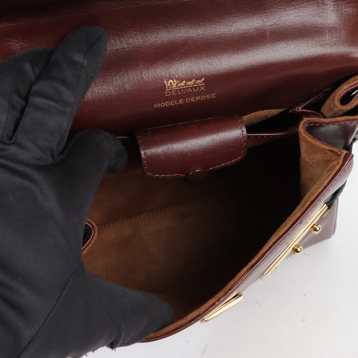 Delvaux Tempête PM Vintage Chestnut Box Calf