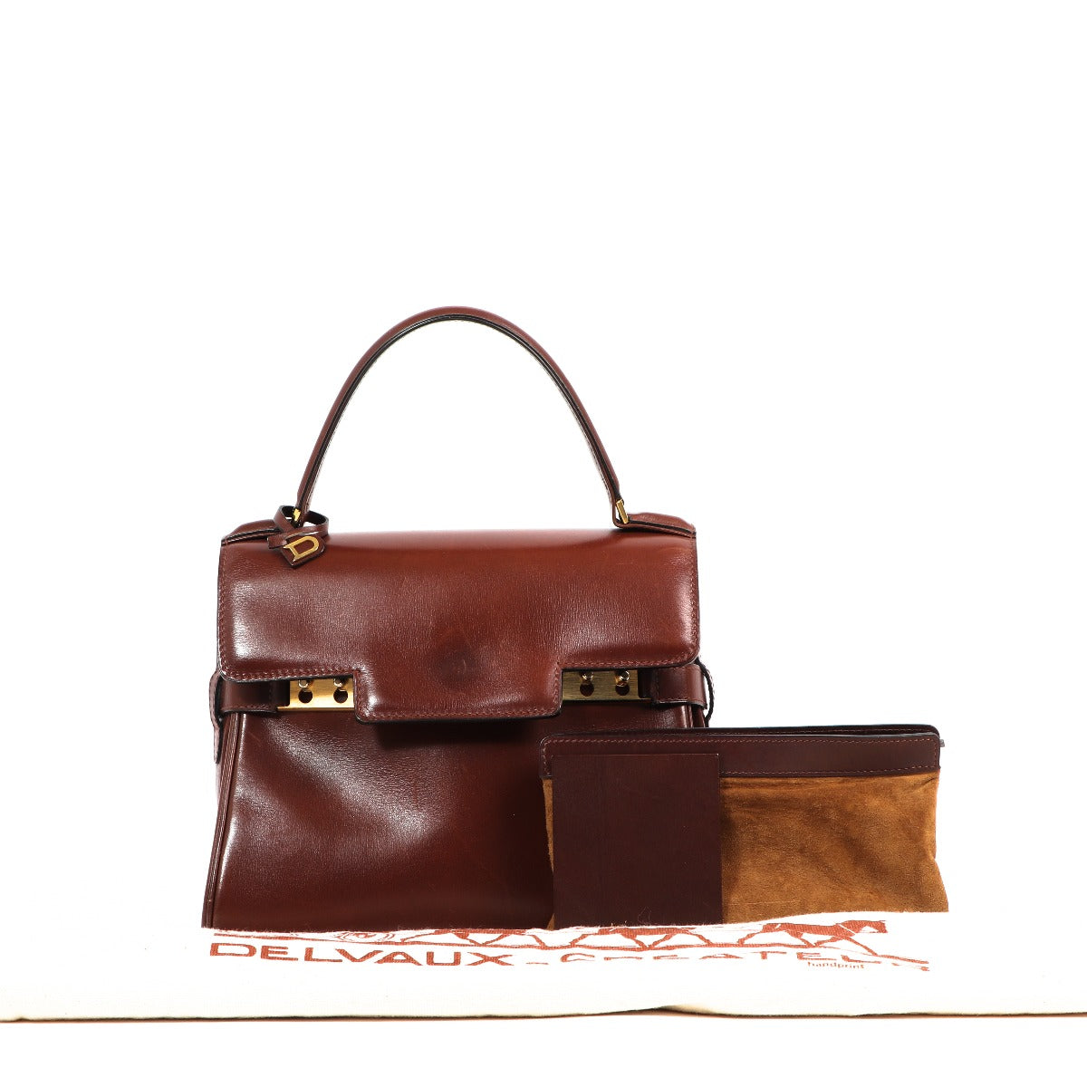 Buy an authentic Delvaux Tempête PM Vintage Chestnut Box Calf in preloved condition at Labellov in Antwerp.
