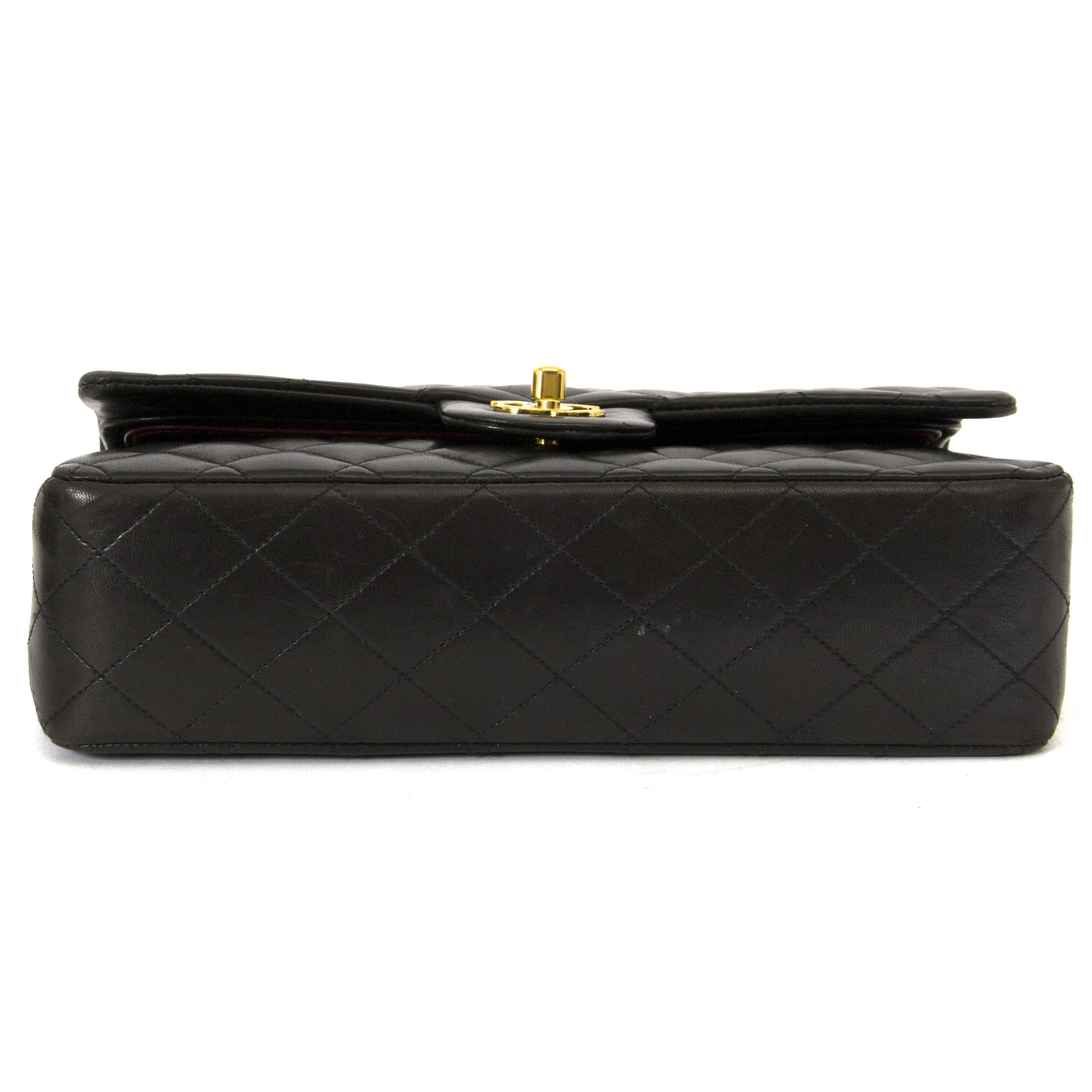 skip the waitinglist shop your Chanel Black Lambskin Medium Classic Flap Bag GHW
