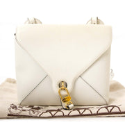 achetez Delvaux White Leather Shoulderbag chez labellov pour le meilleur prix
