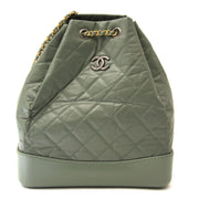 koop online tegen de beste prijs Chanel Small Green Gabrielle Backpack