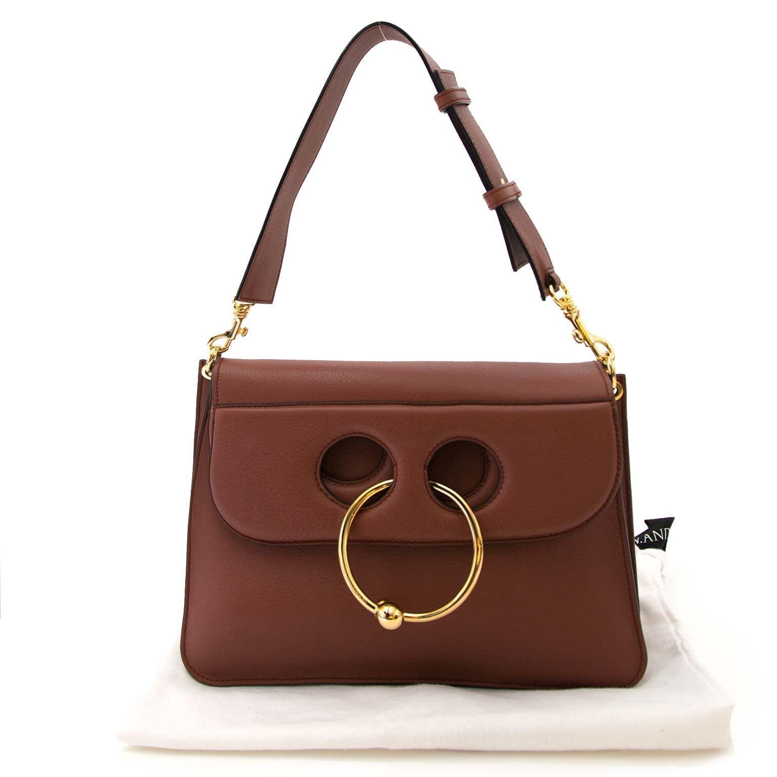 jw anderson medium pierce bag tan now for sale at labellov vintage fashion webshop belgium