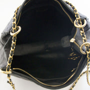 Chanel Vintage Black Cheveron Shoulderbag