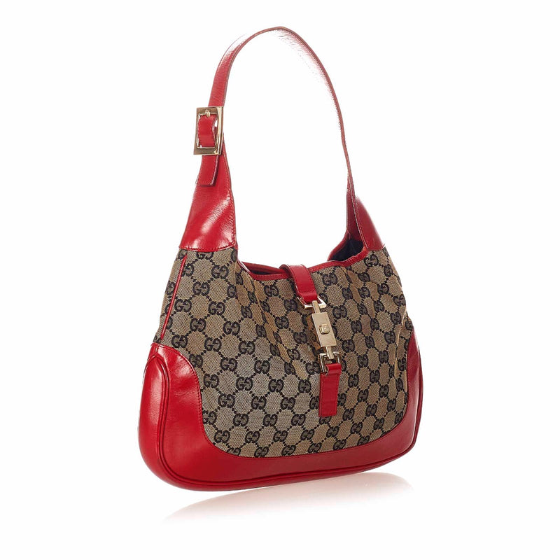 shop safe online Gucci GG Canvas Jackie Shoulder Bag
