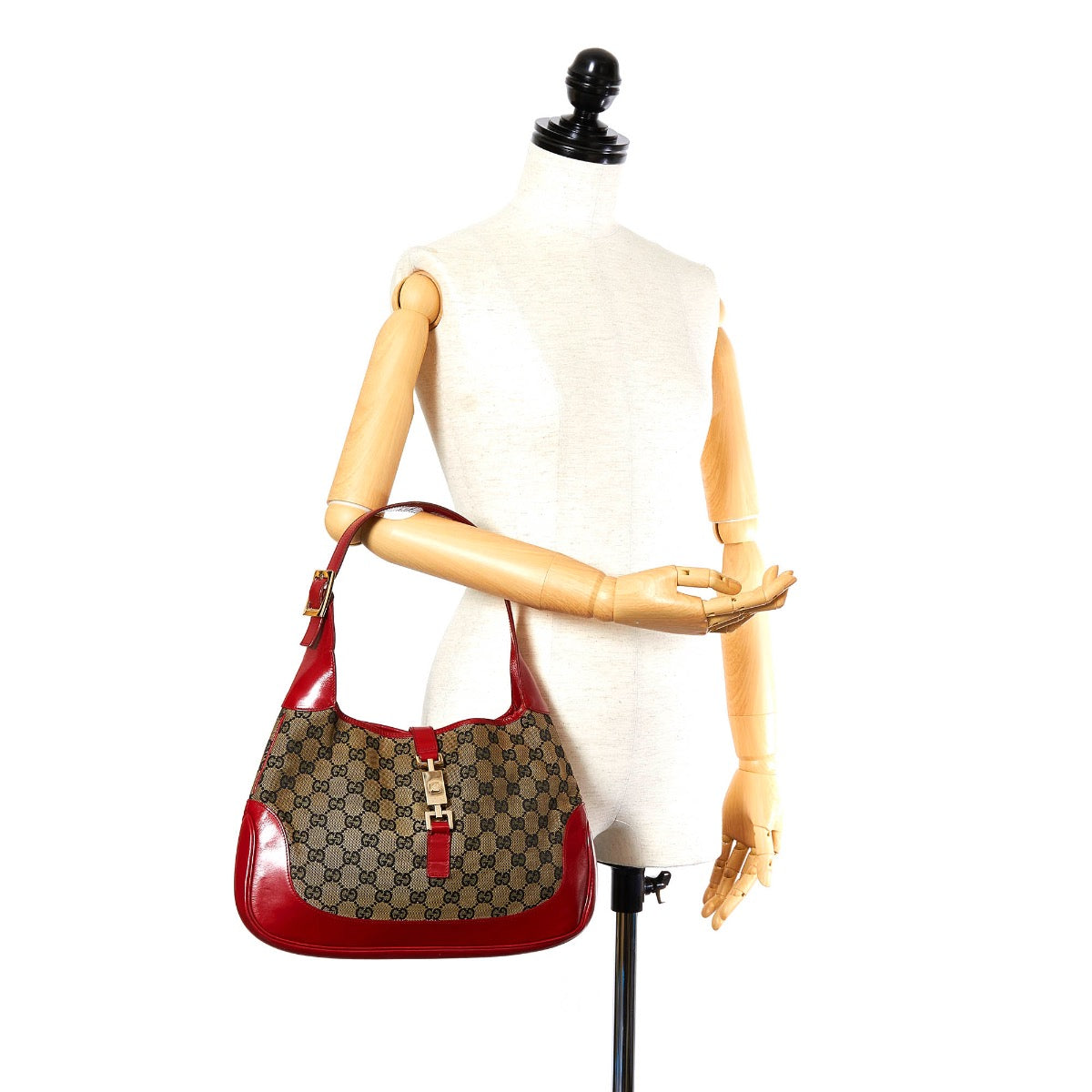 *B2C* Gucci GG Canvas Jackie Schoudertas