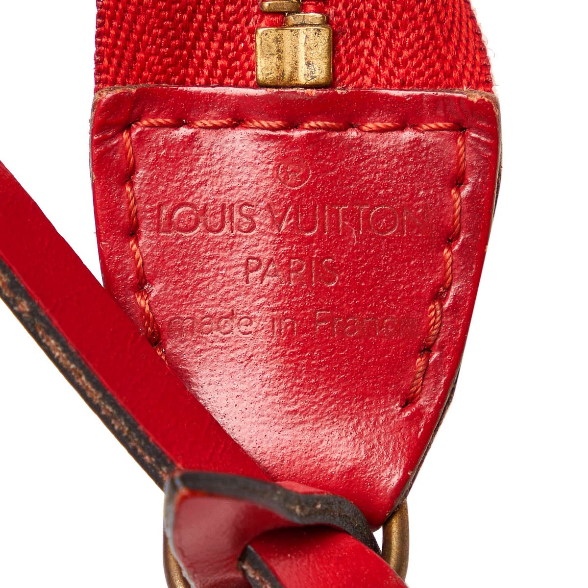 Louis Vuitton Red Epi Leather Pochette Accessoires