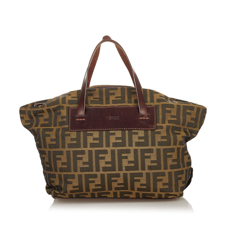 Buy online an authentic second hand Fendi Zucca Canvas Top Handle Bag in good condition at Labellov in Antwerp.