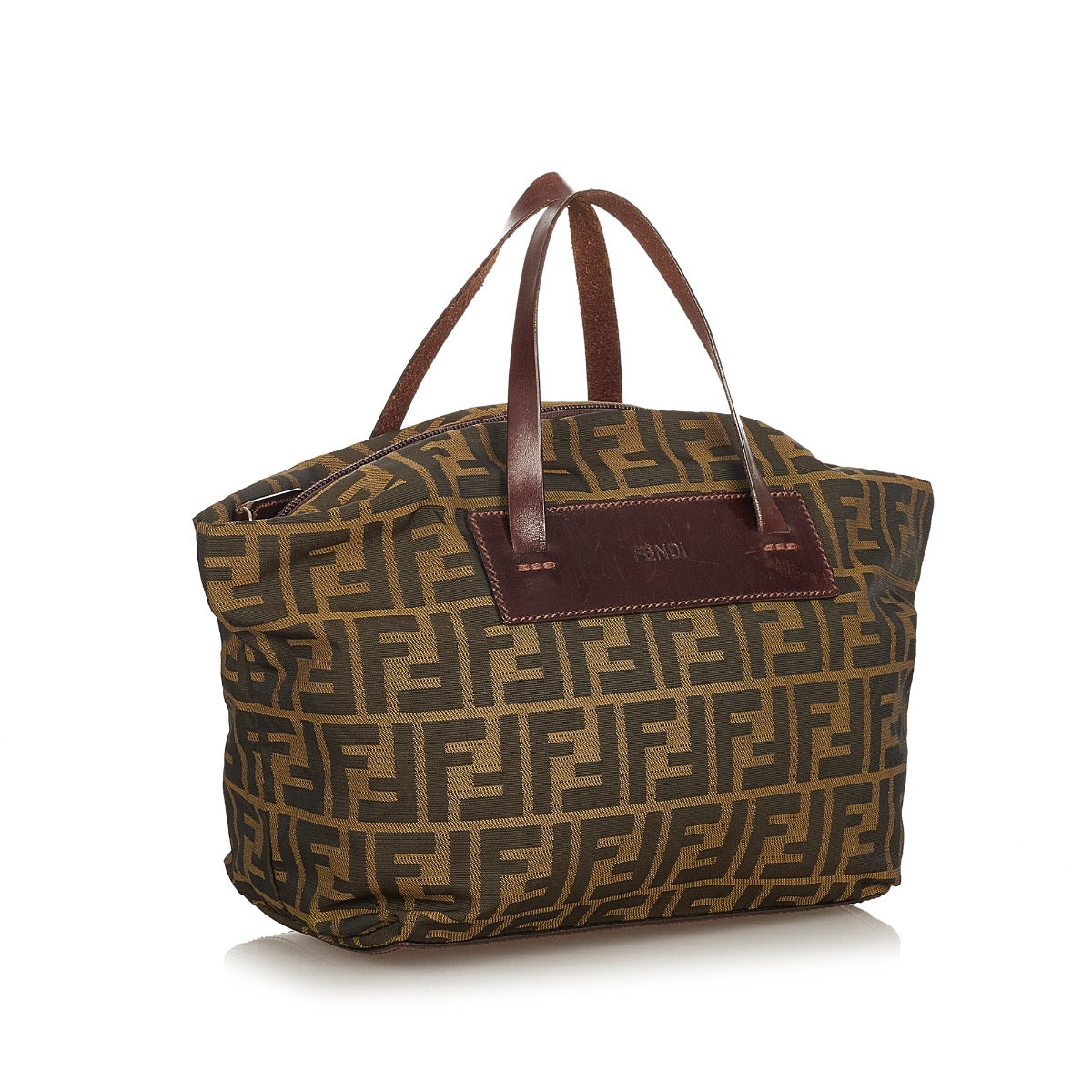 Buy online an authentic second hand Fendi Zucca Canvas Top Handle Bag in good condition at Labellov in Antwerp.