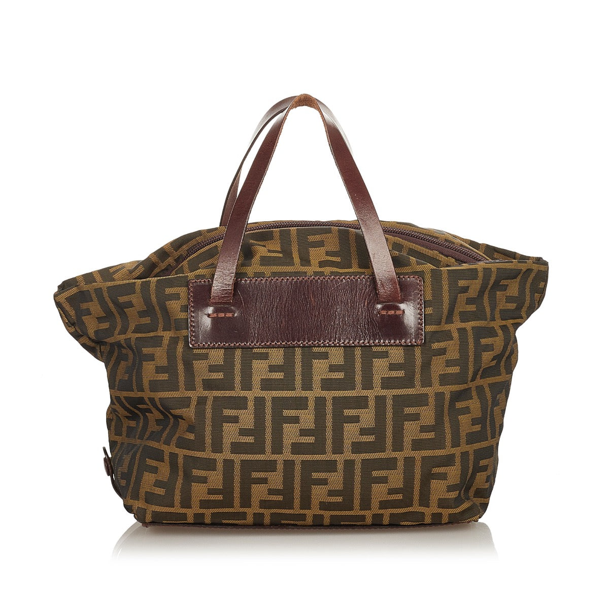 Buy online an authentic second hand Fendi Zucca Canvas Top Handle Bag in good condition at Labellov in Antwerp.