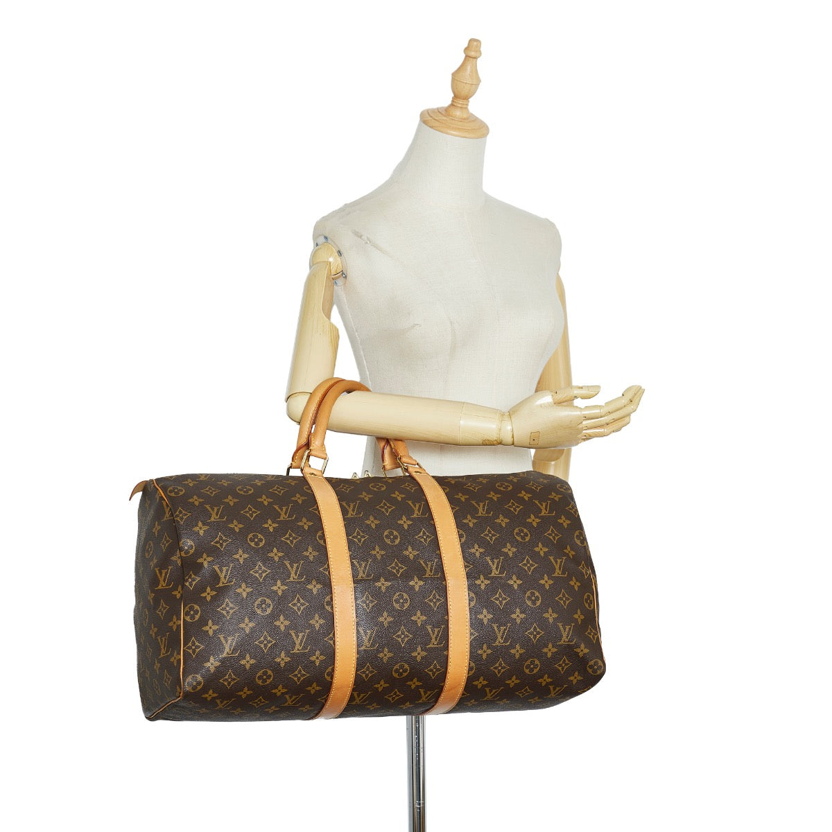 **nog niet online** Louis Vuitton Monogram Keepall 50 Travel Bag
