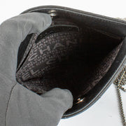 Authentic preloved Chanel 2002 Vintage Fringe Chain Black Quilted Crossbody Bag on Labellov.com