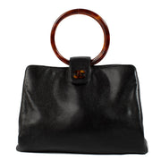 shop 100% authentic second hand Chanel Black Leather Tortoise Top Handle Bag on Labellov.com