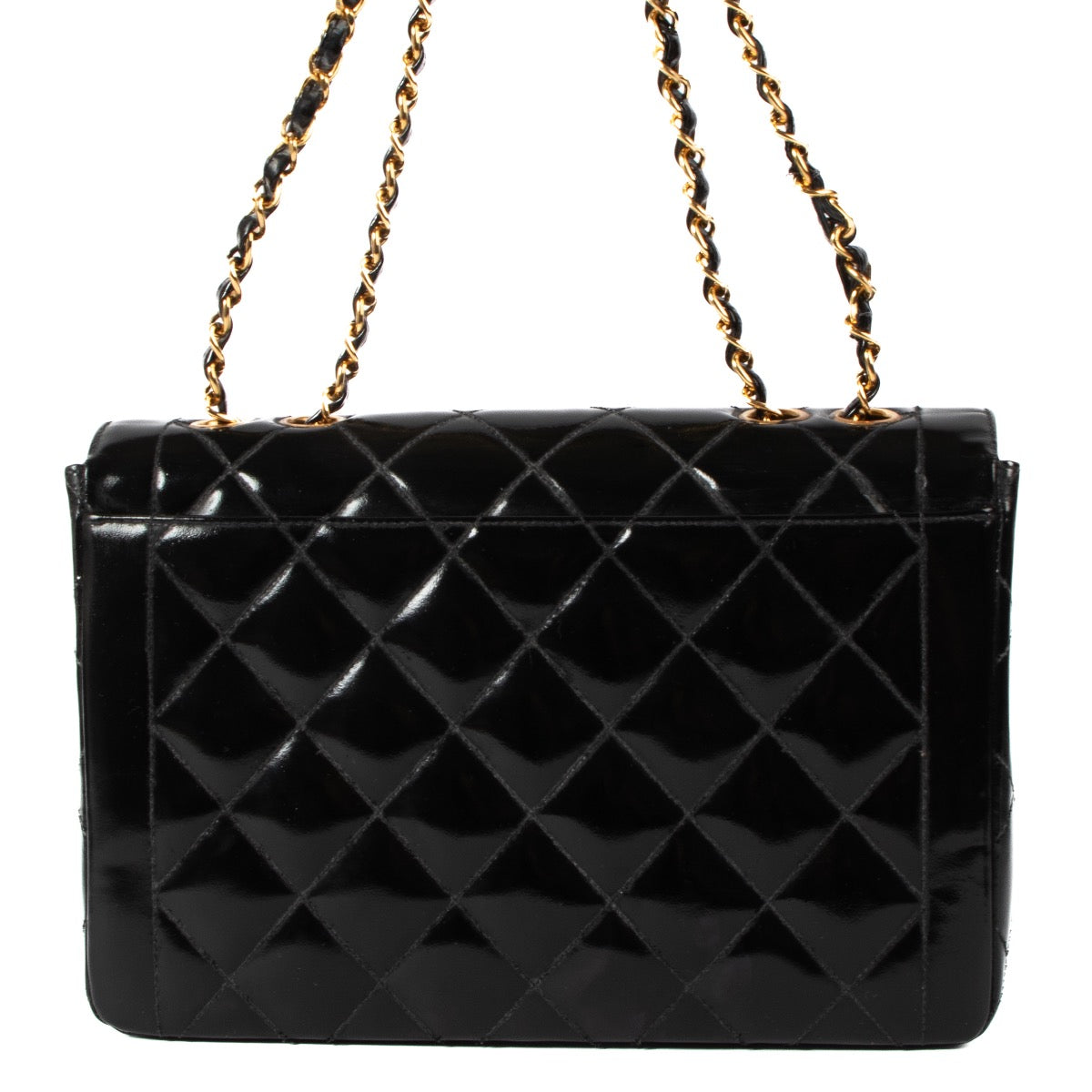shop 100% authentic second hand Chanel Black Patent Flap Bag on Labellov.com