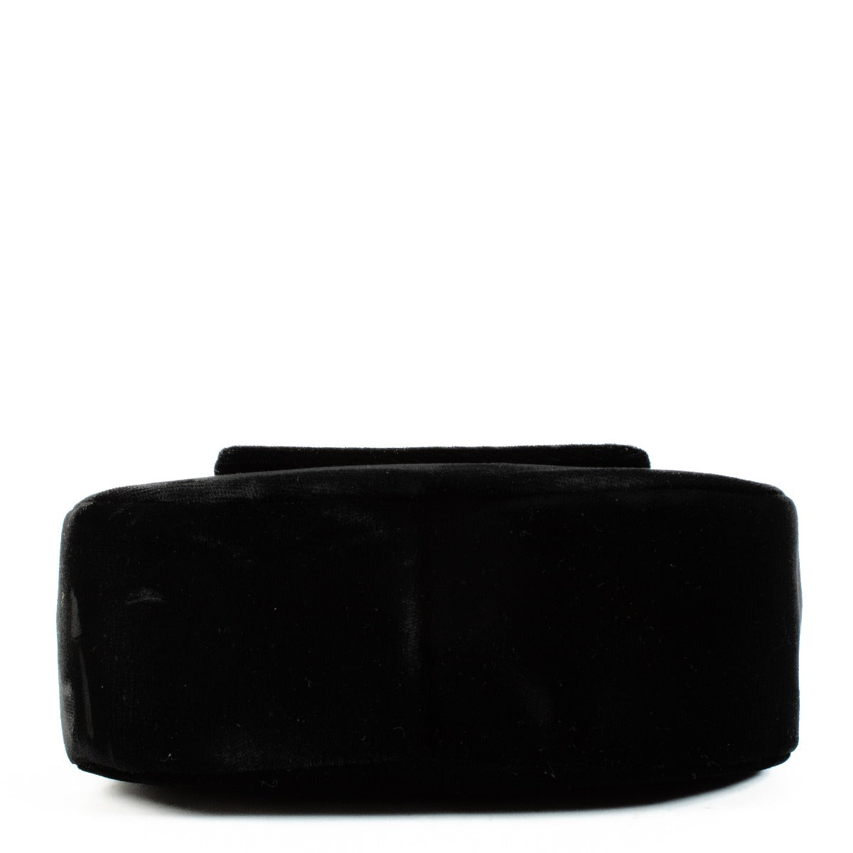 Sac Chanel Vintage en Velours Noir avec Anses Torsadées