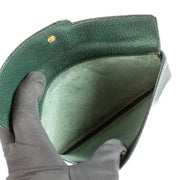 Shop safe online at Labellov in Antwerp, Brussels and Knokke this 100% authentic second hand Delvaux Green Leather Vintage Pouch