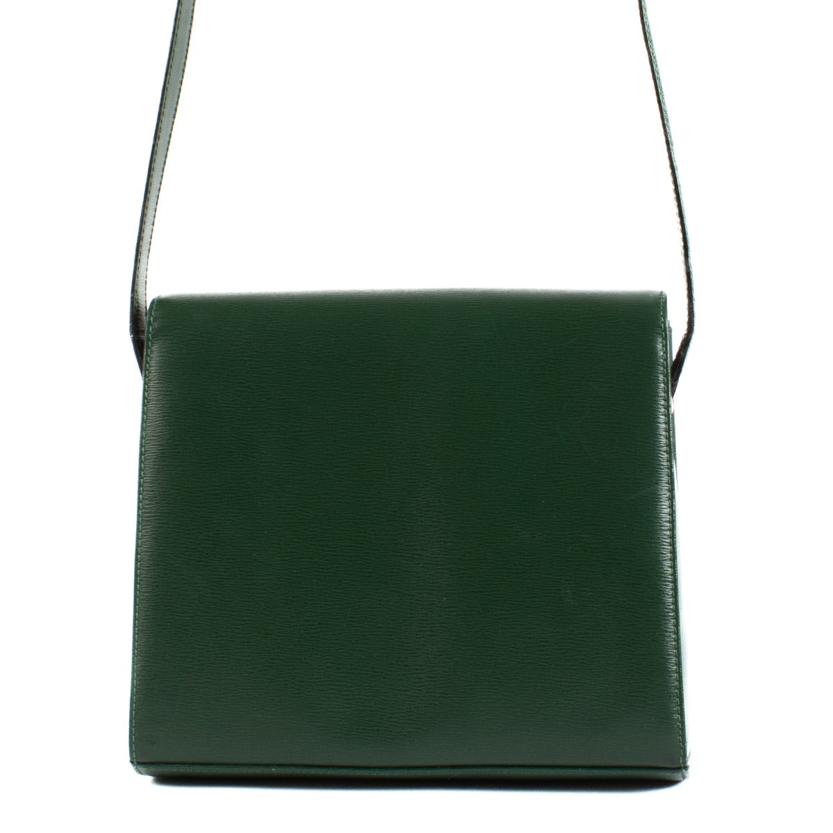 Christian Dior Groene Leren Vintage Box Tas