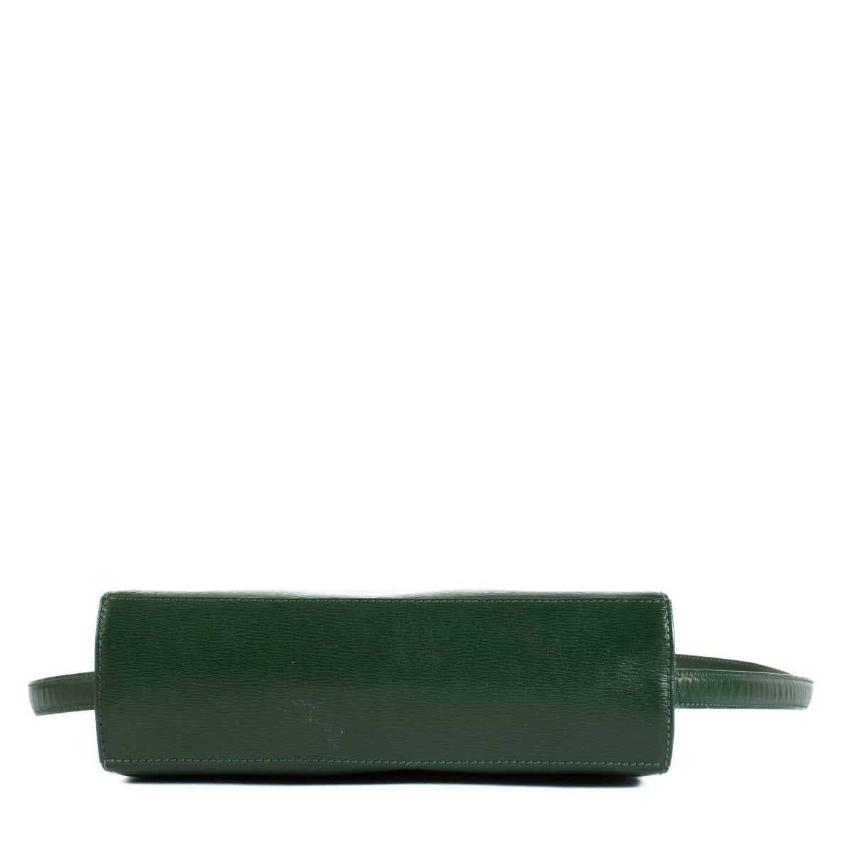 Christian Dior Groene Leren Vintage Box Tas