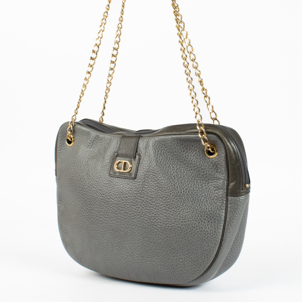 Authentic pre-loved Christian Dior Grey Shoulder Bag on Labellov.com