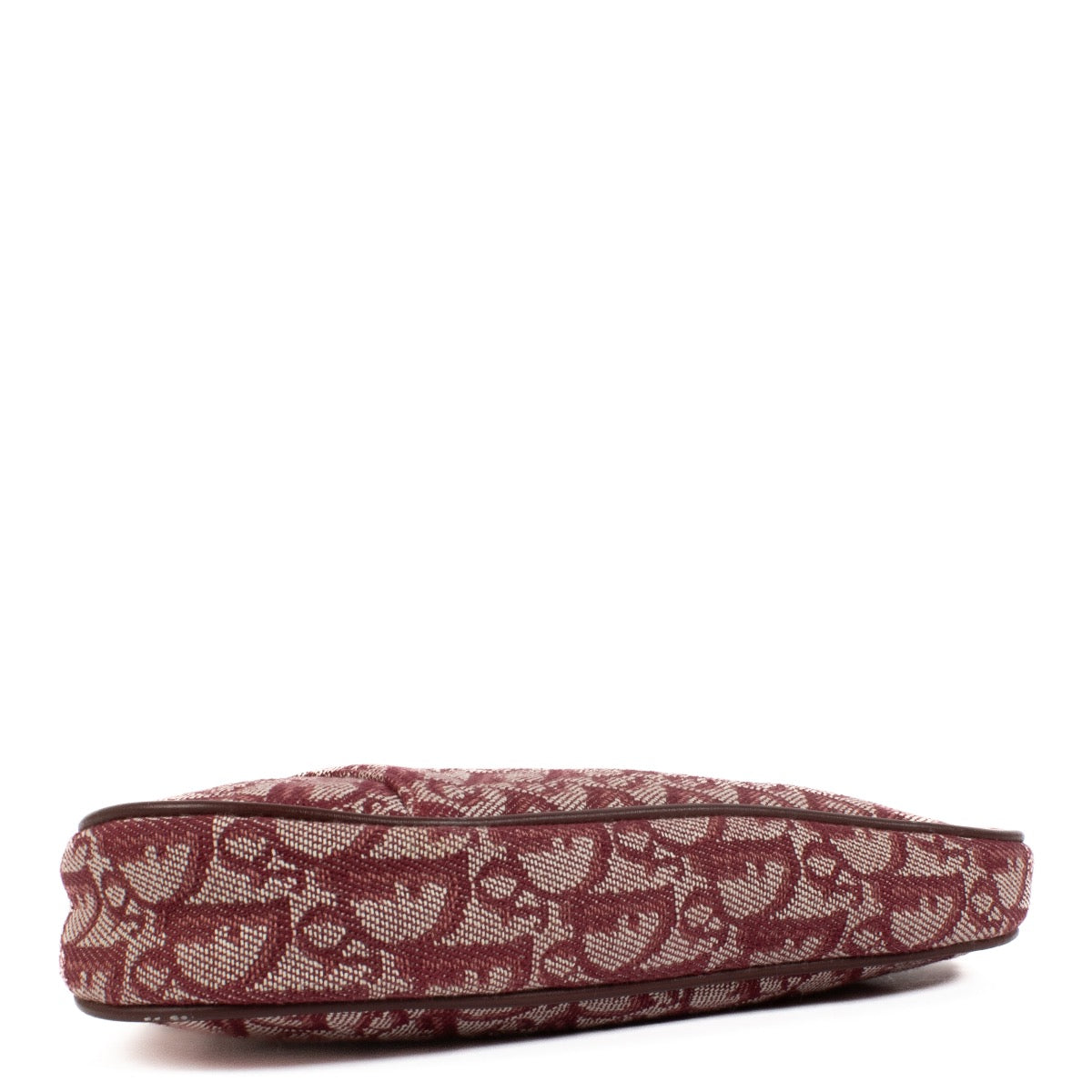 Authentic second hand Christian Dior Burgundy Oblique Saddle Bag on Labellov.com