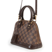 Achetez en ligne en toute securité ce sac Louis Vuitton Damier Ebene Alba BB.