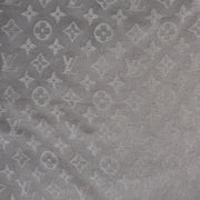 Louis Vuitton Grey Classique Monogram Shawl Silk Scarf