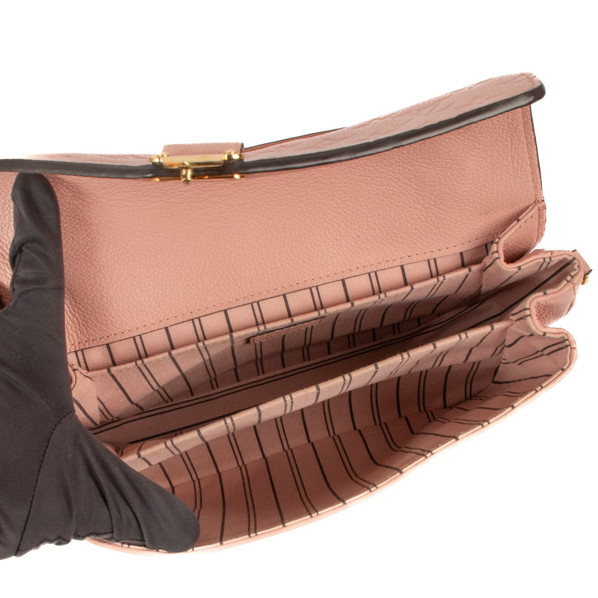 shop 100% authentic second hand Louis Vuitton Pink Monogram Empreinte Pochette Métis on Labellov.com
